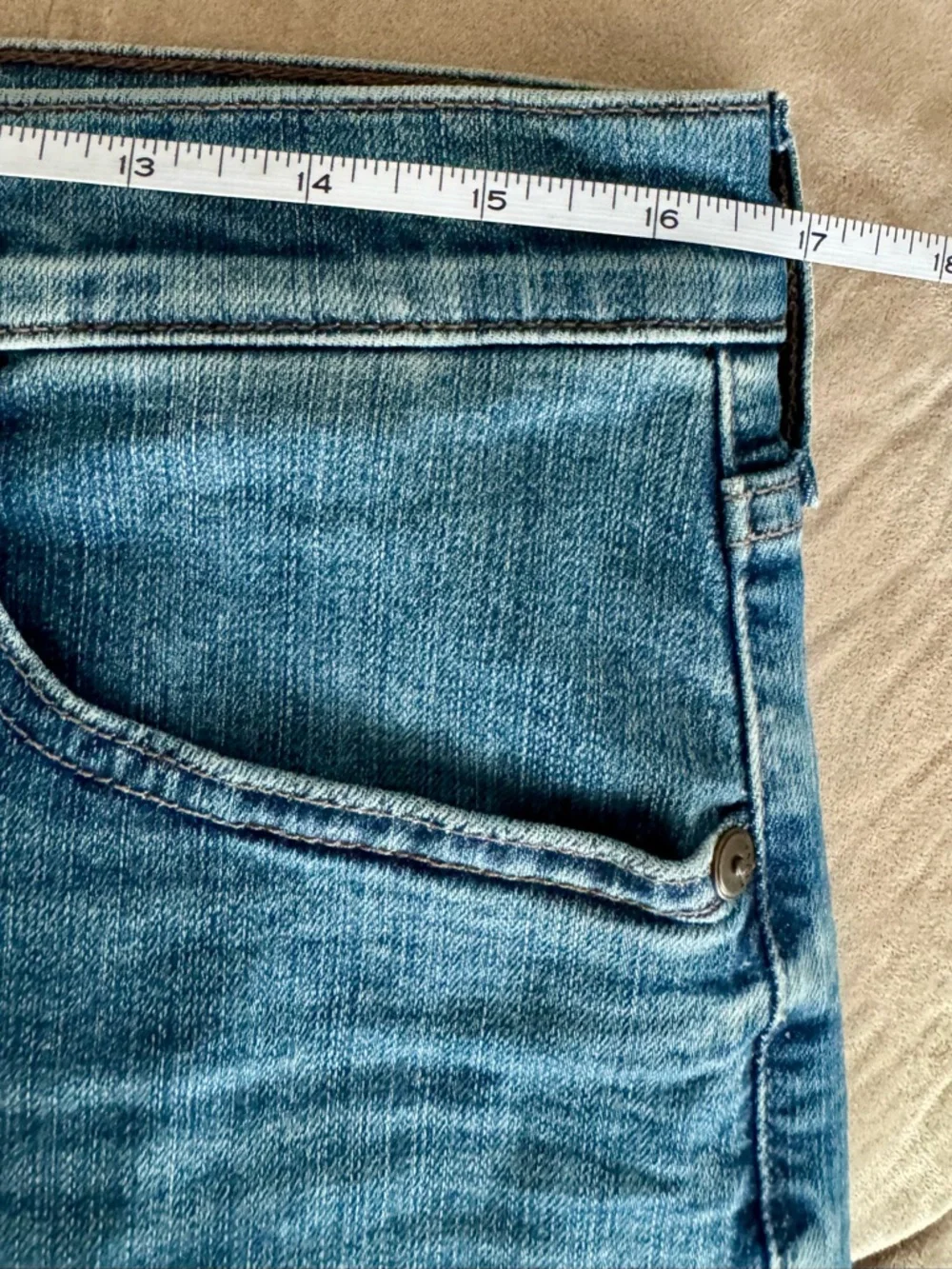 PAIGE Lennox Jeans‎ Mens 33 Slim Fit Derrik Blue Stretch Denim